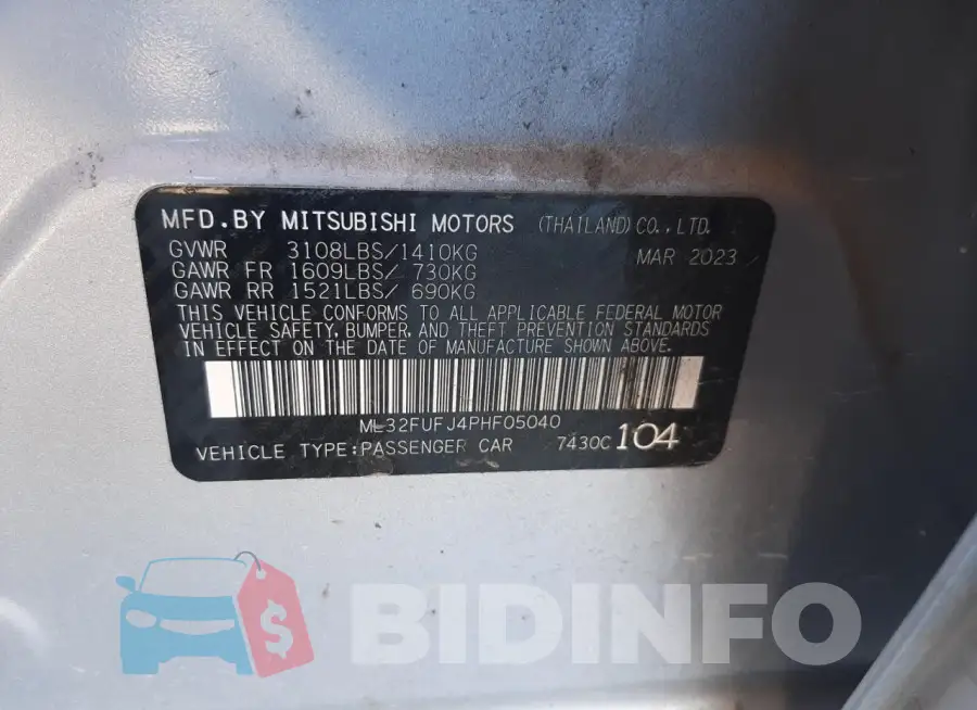 ML32FUFJ4PHF05040 Photo# 12