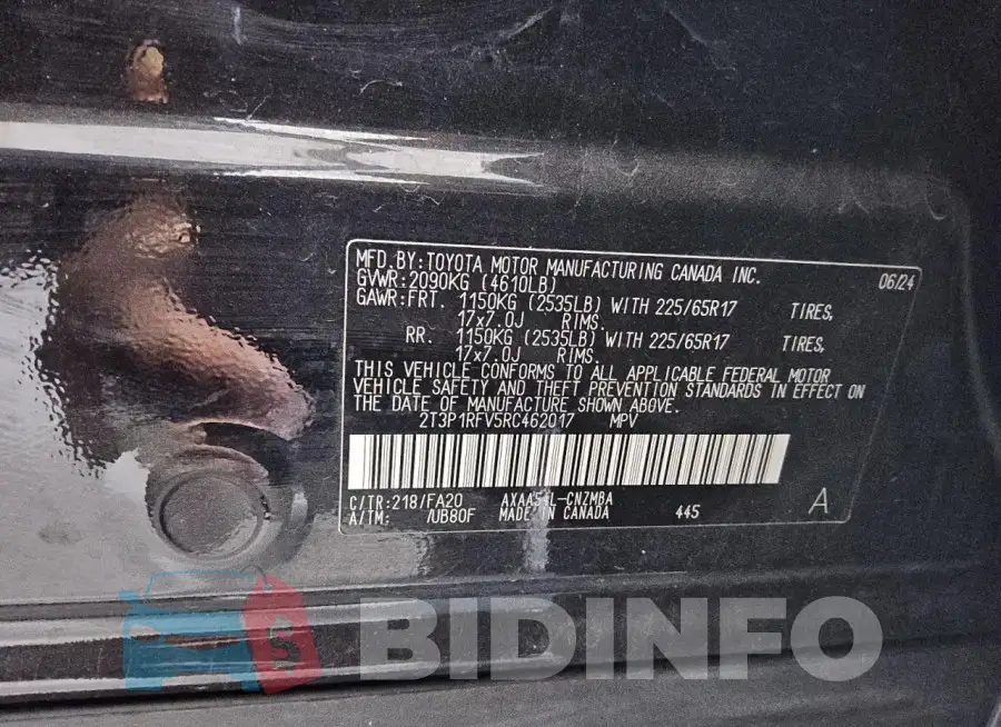 2T3P1RFV5RC462017 Photo# 12