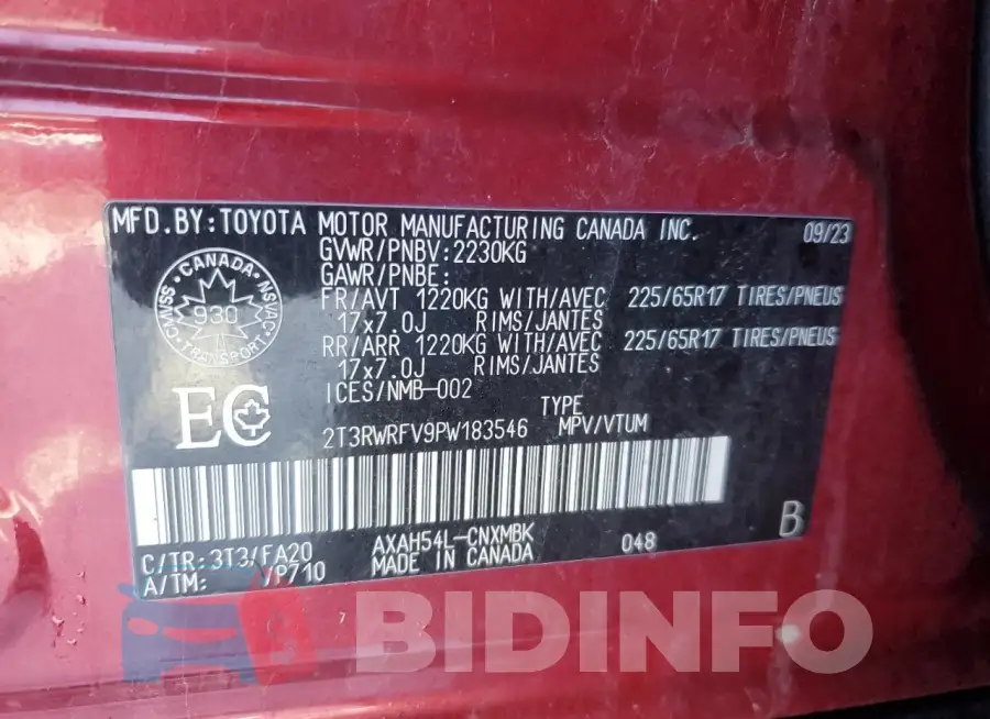 2T3RWRFV9PW183546 Photo# 14