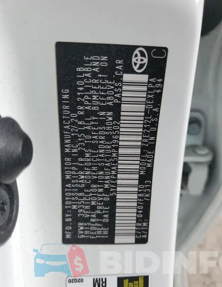5YFEPMAE5MP196502 Photo# 12