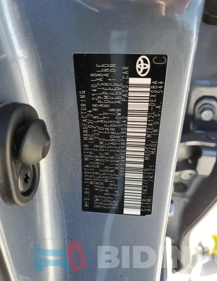 5YFS4MCE1RP190342 Photo# 12