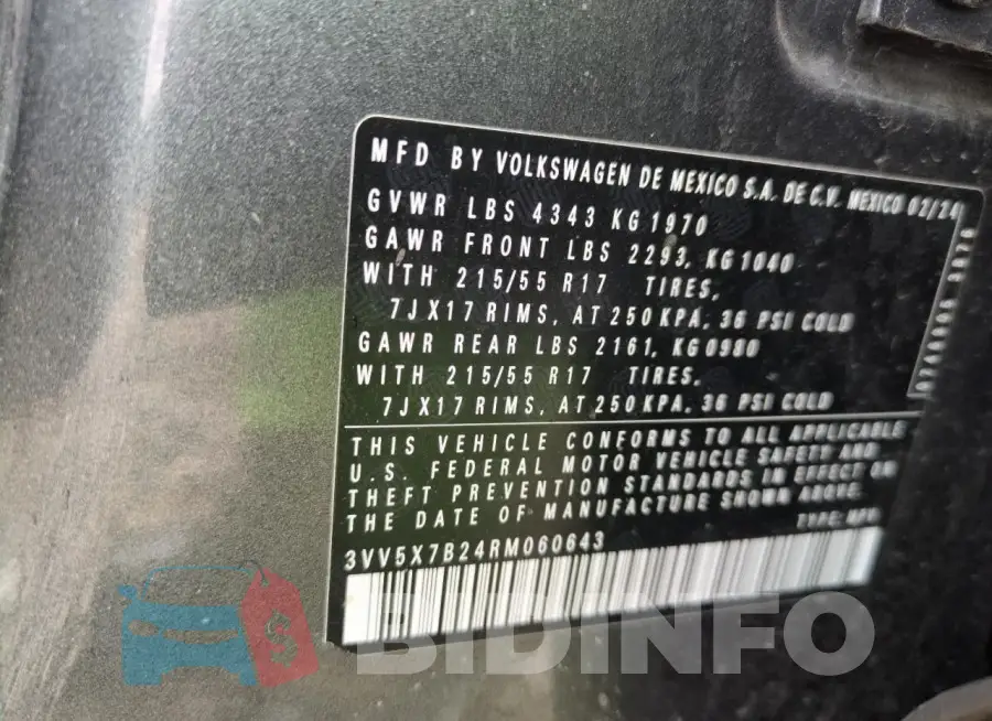 3VV5X7B24RM060643 Photo# 12