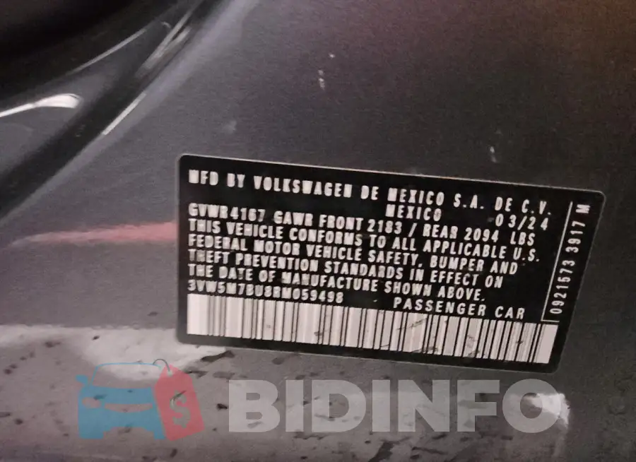 3VW5M7BU8RM059498 Photo# 12