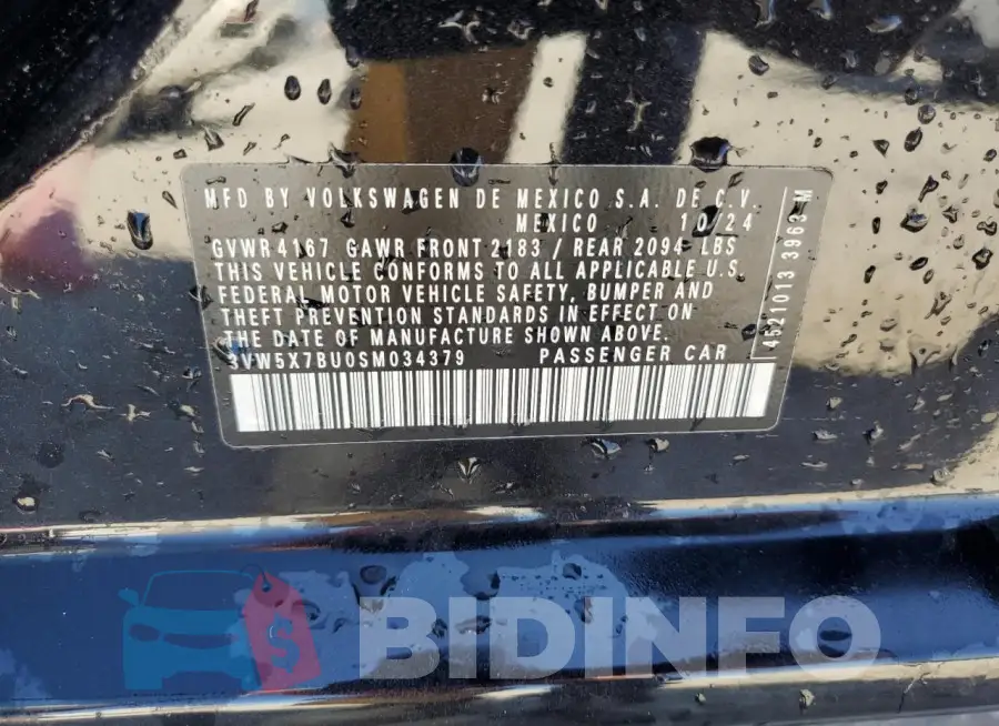 3VW5X7BU0SM034379 Photo# 13