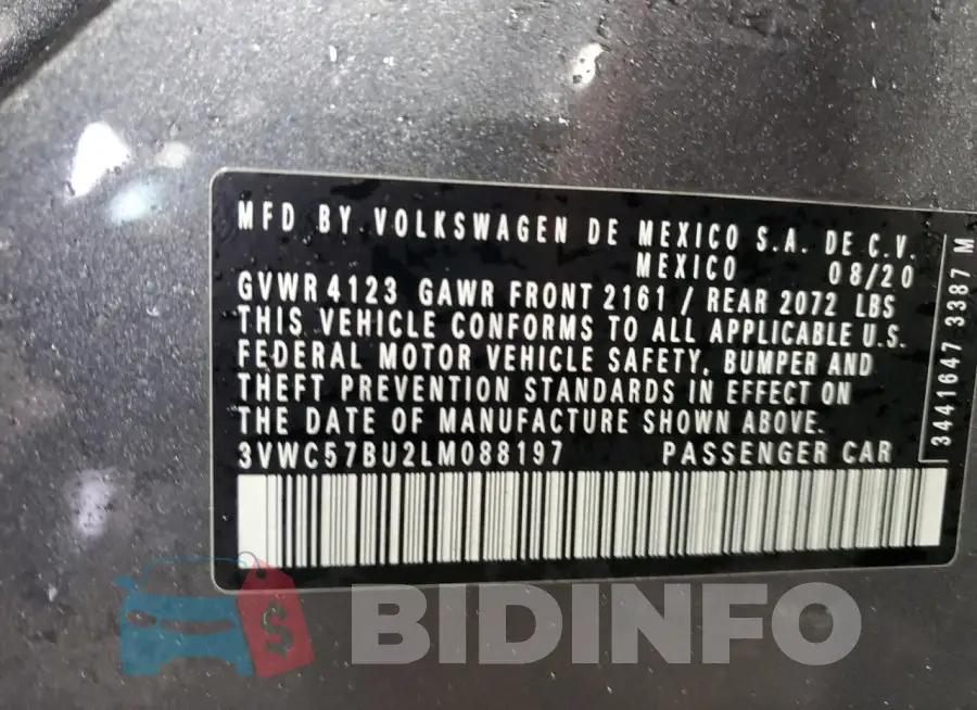3VWC57BU2LM088197 Photo# 12