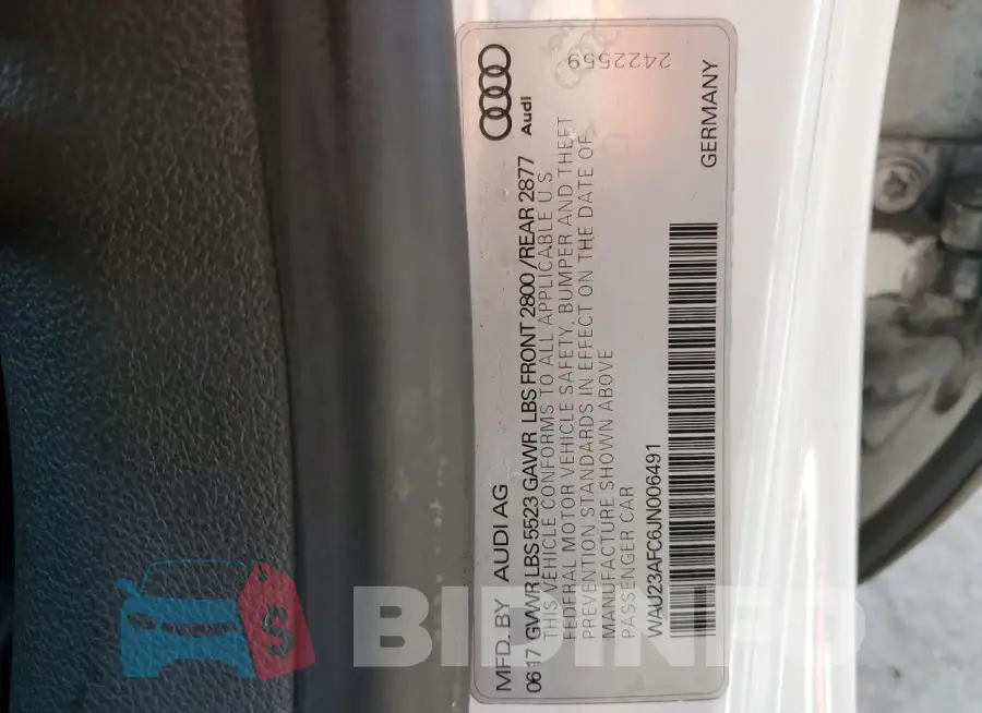 WAU23AFC6JN006491 Photo# 12