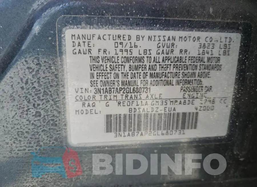 3N1AB7AP2GL680731 Photo# 12