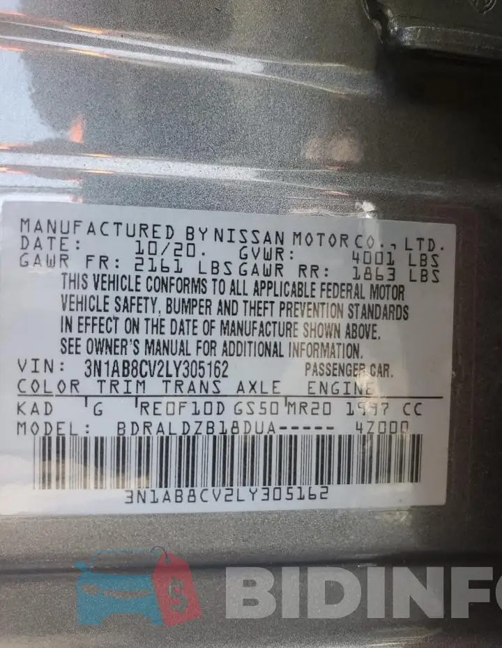 3N1AB8CV2LY305162 Photo# 12
