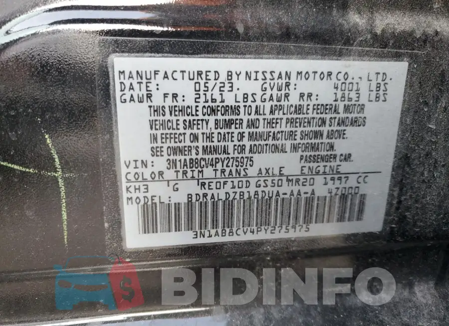 3N1AB8CV4PY275975 Photo# 12