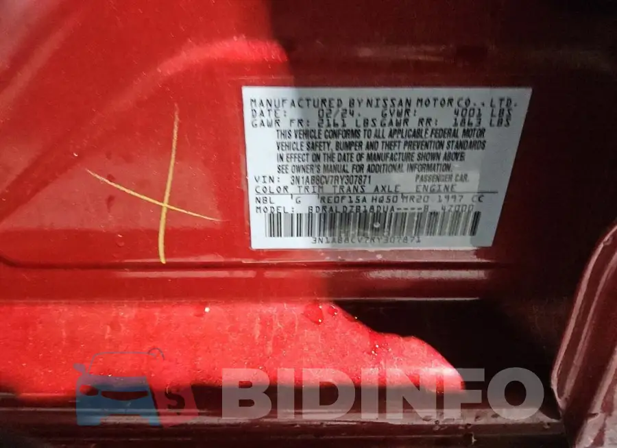 3N1AB8CV7RY307871 Photo# 12