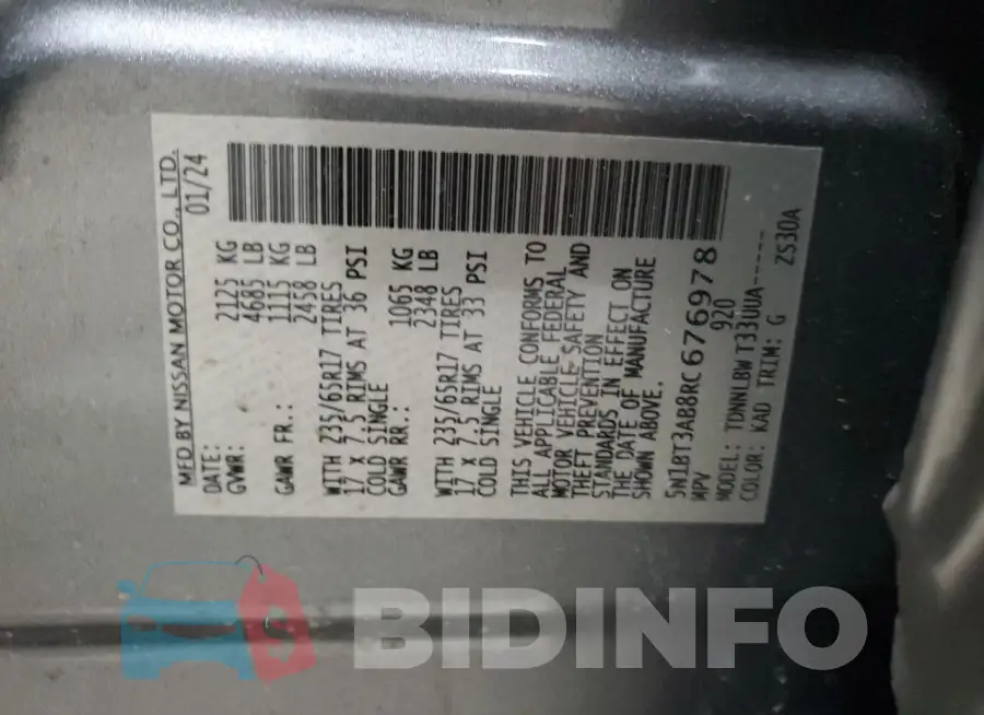 5N1BT3AB8RC676978 Photo# 13