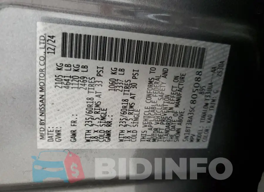 5N1BT3BA3SC805088 Photo# 13