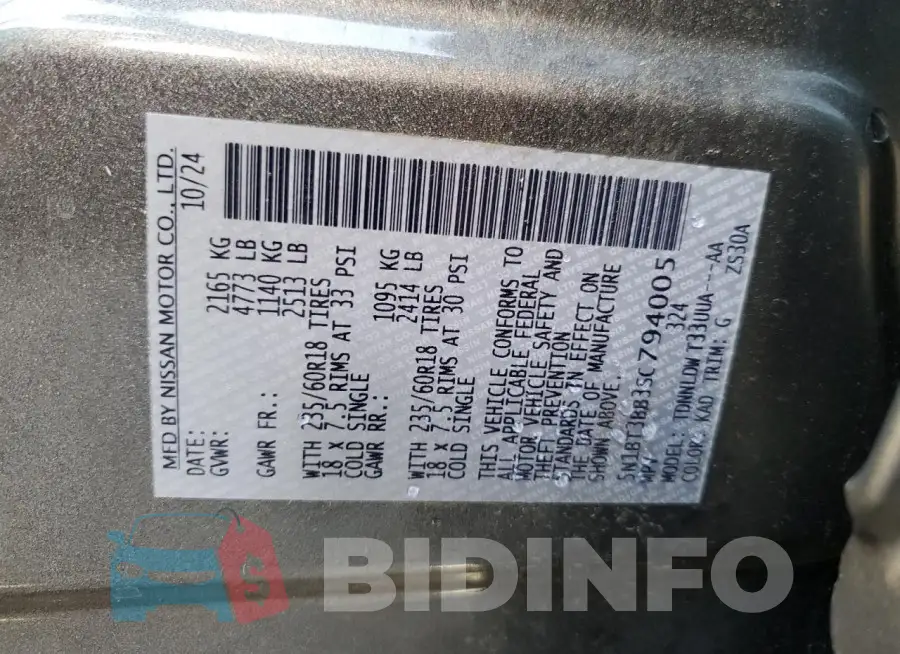 5N1BT3BB3SC794005 Photo# 13