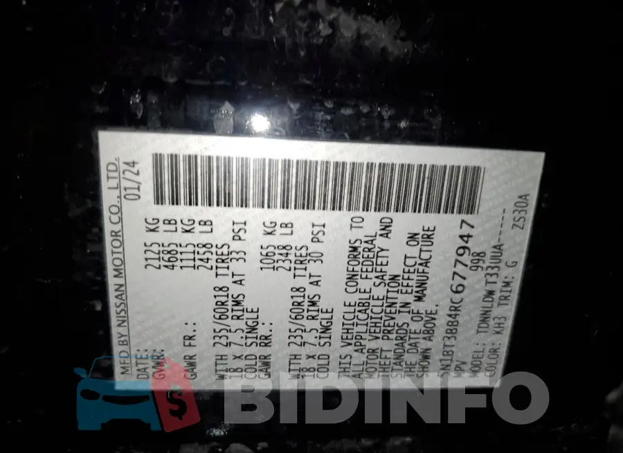 5N1BT3BB4RC677947 Photo# 13