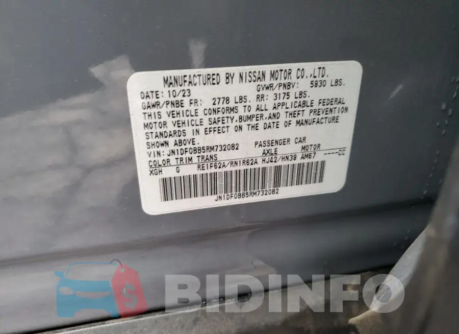 JN1DF0BB5RM732082 Photo# 12