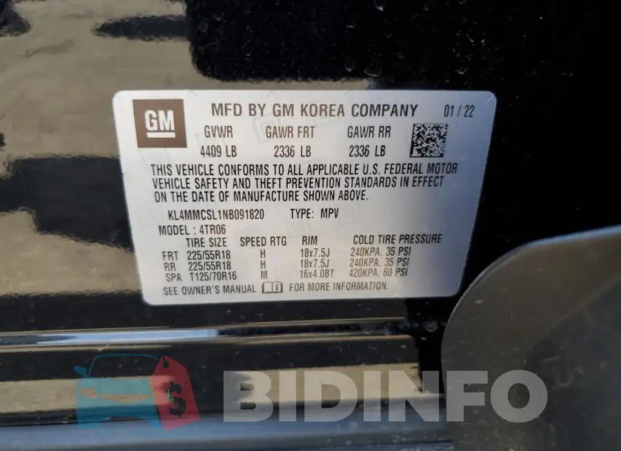 KL4MMCSL1NB091820 Photo# 12