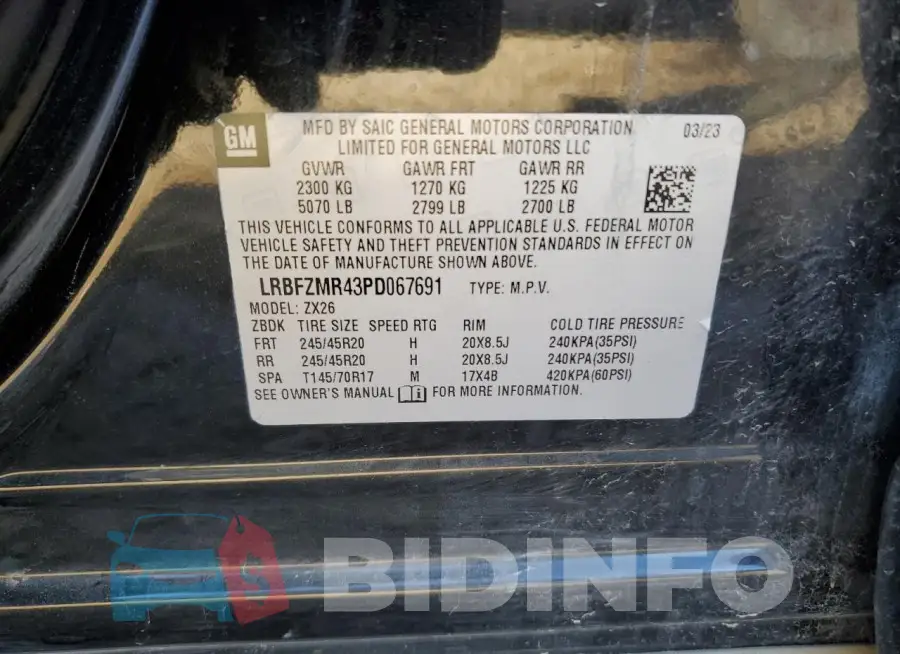 LRBFZMR43PD067691 Photo# 13