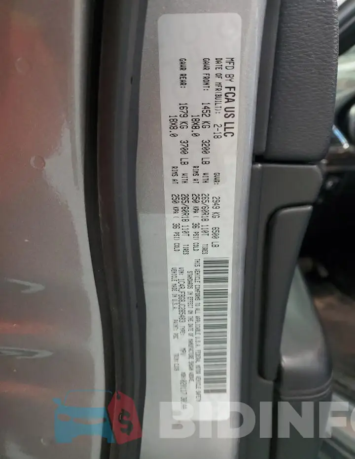 1C4RJFBG8JC285483 Photo# 14
