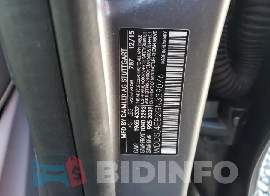 WDDSJ4EB2GN339076 Photo# 12