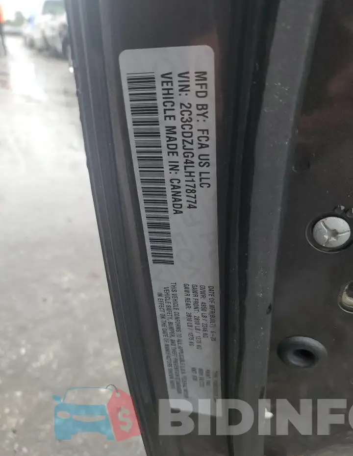 2C3CDZJG4LH178774 Photo# 12