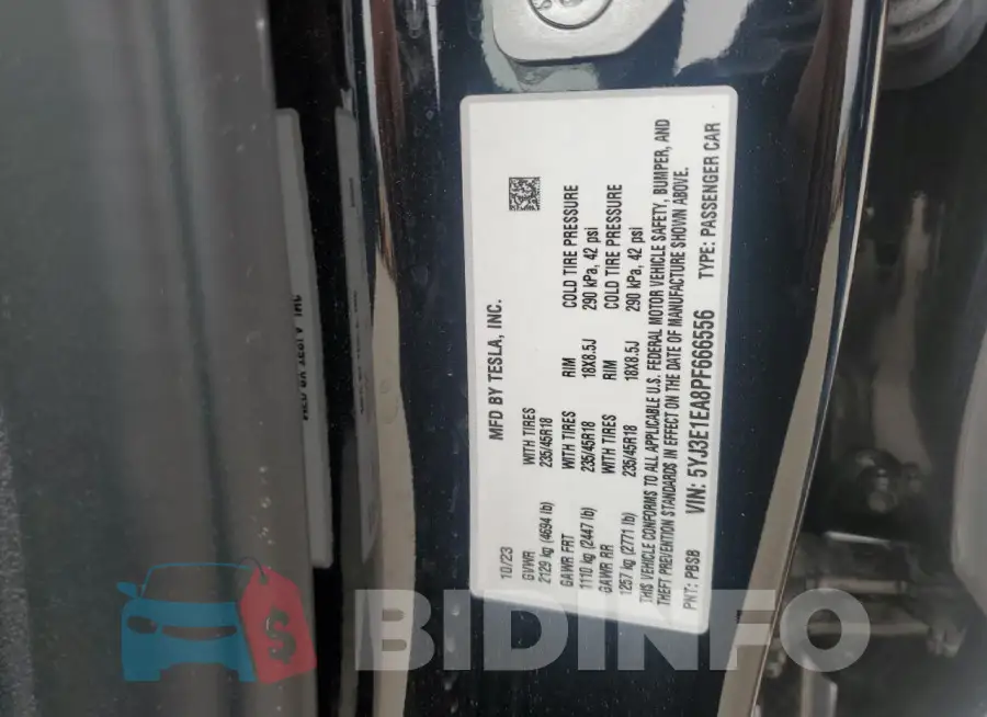 5YJ3E1EA8PF666556 Photo# 12