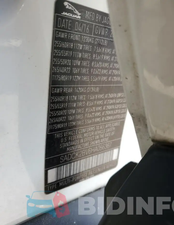 SADCK2BV6HA056367 Photo# 12