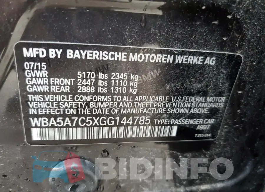 WBA5A7C5XGG144785 Photo# 12