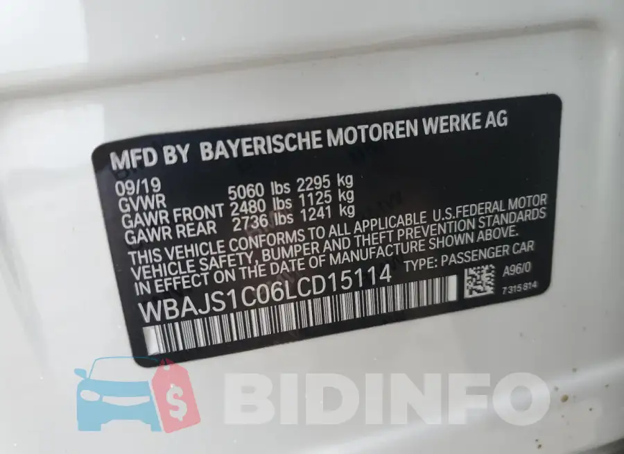 WBAJS1C06LCD15114 Photo# 13