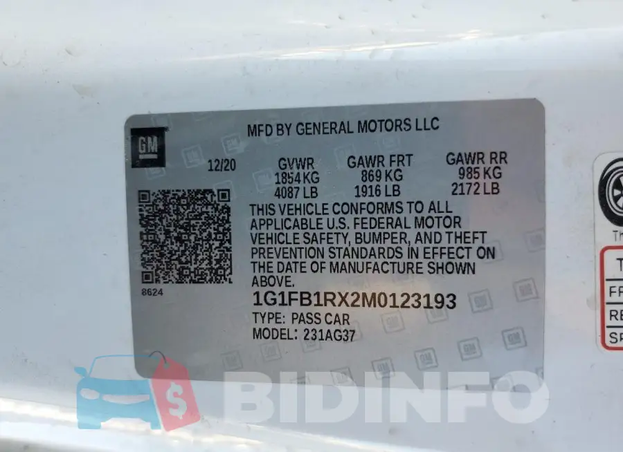 1G1FB1RX2M0123193 Photo# 12