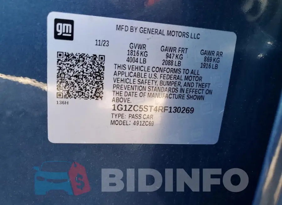 1G1ZC5ST4RF130269 Photo# 13