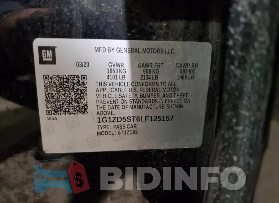 1G1ZD5ST6LF125157 Photo# 12