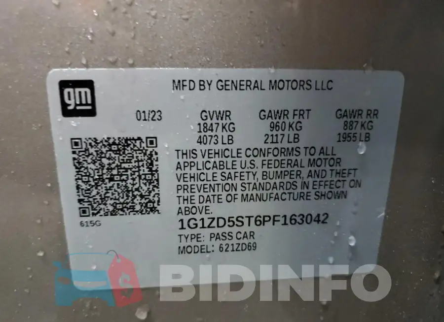 1G1ZD5ST6PF163042 Photo# 12
