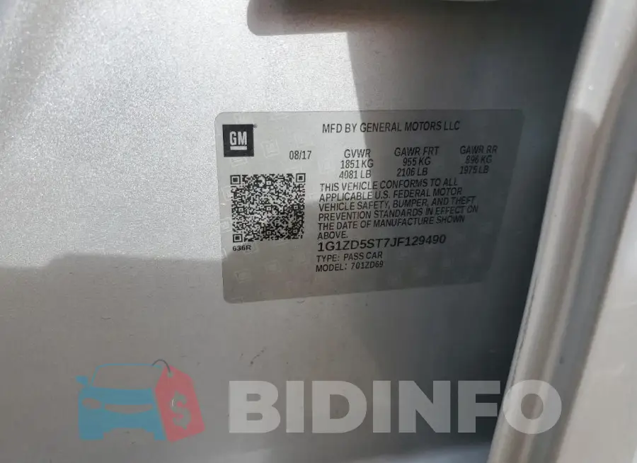 1G1ZD5ST7JF129490 Photo# 12