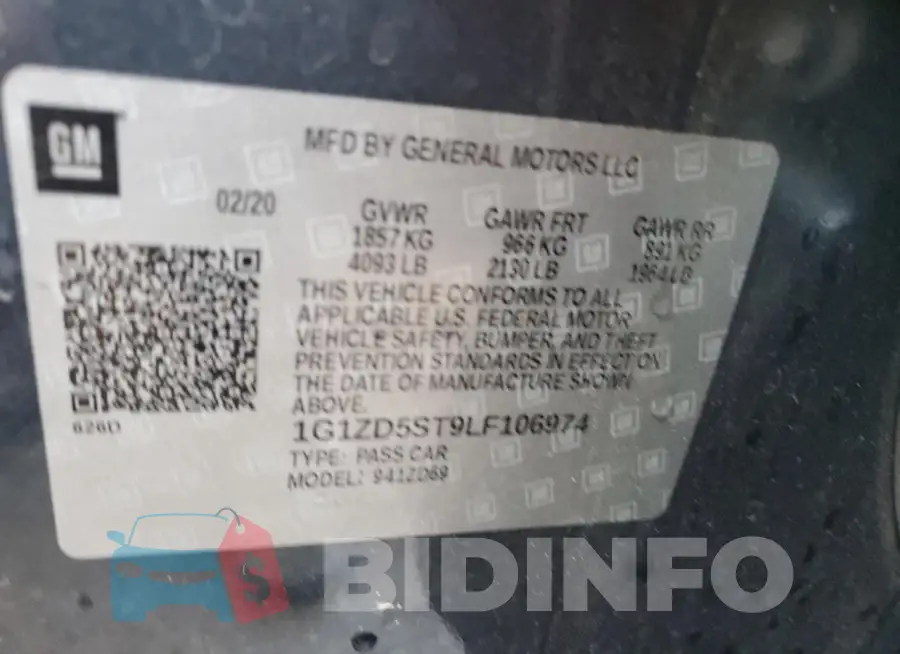 1G1ZD5ST9LF106974 Photo# 13