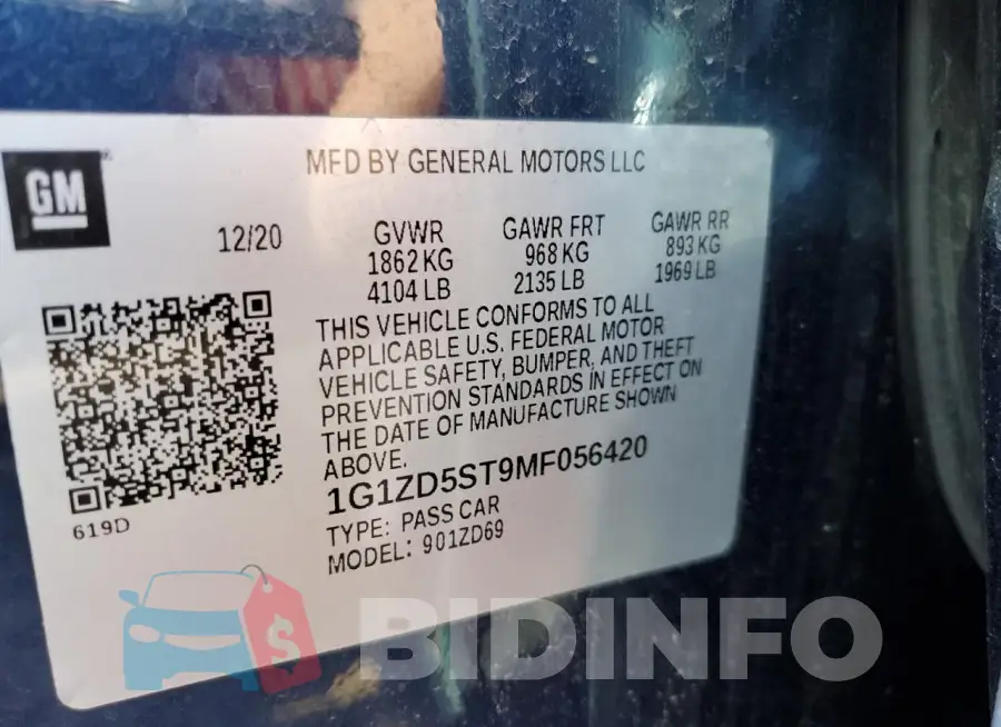 1G1ZD5ST9MF056420 Photo# 12