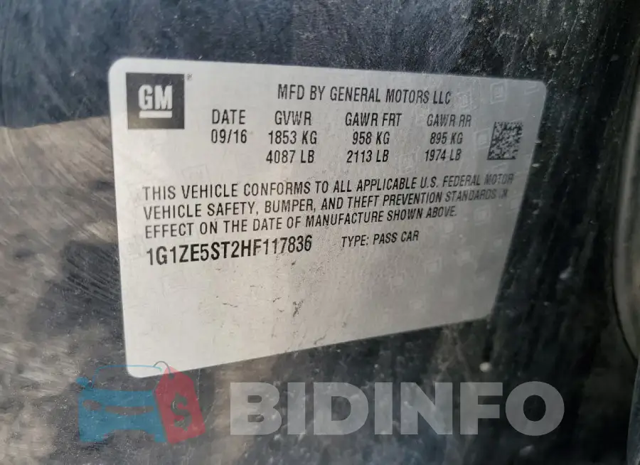 1G1ZE5ST2HF117836 Photo# 12