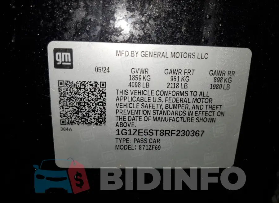 1G1ZE5ST8RF230367 Photo# 12