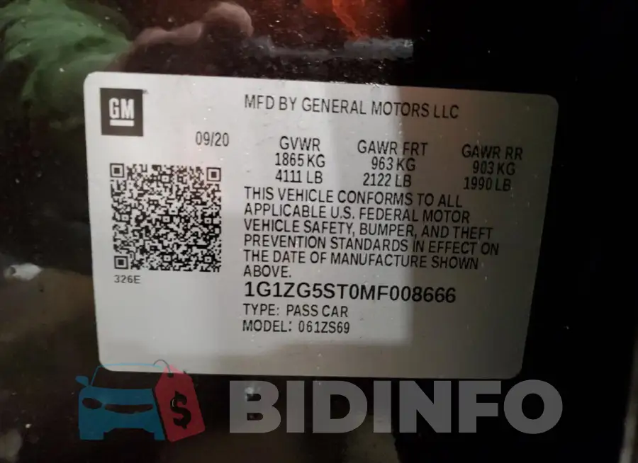 1G1ZG5ST0MF008666 Photo# 13