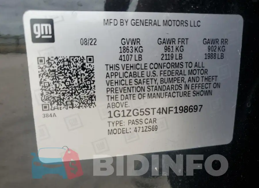 1G1ZG5ST4NF198697 Photo# 12