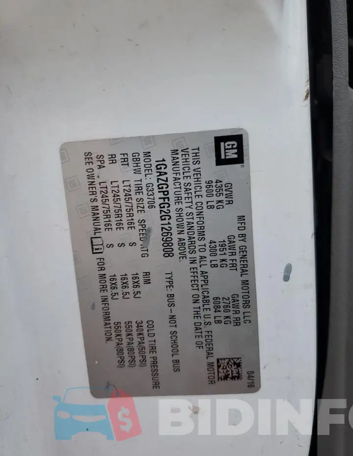 1GAZGPFG2G1269808 Photo# 13