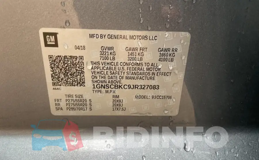 1GNSCBKC9JR327083 Photo# 10