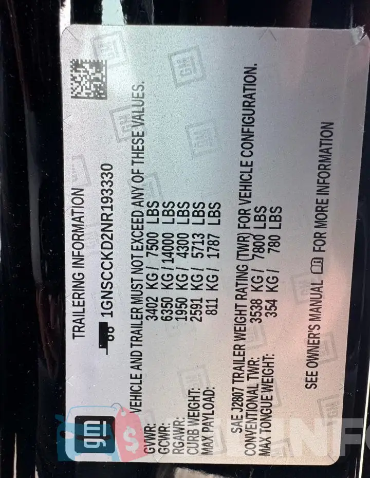 1GNSCCKD2NR193330 Photo# 10
