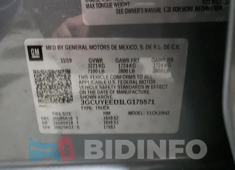 3GCUYEED1LG175571 Photo# 12