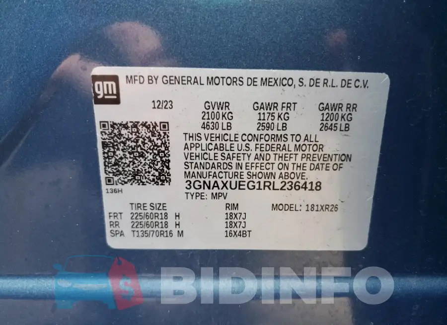 3GNAXUEG1RL236418 Photo# 13