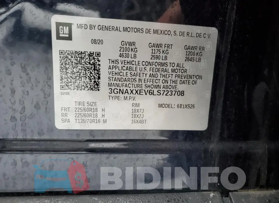 3GNAXXEV6LS723708 Photo# 13