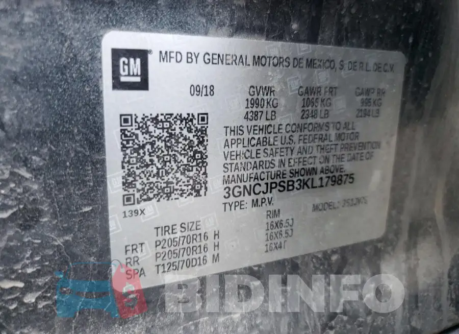 3GNCJPSB3KL179875 Photo# 13