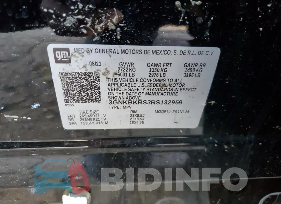 3GNKBKRS3RS132959 Photo# 13