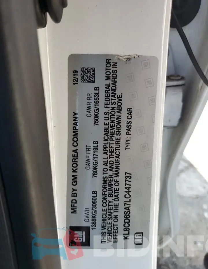 KL8CD6SA7LC447737 Photo# 12