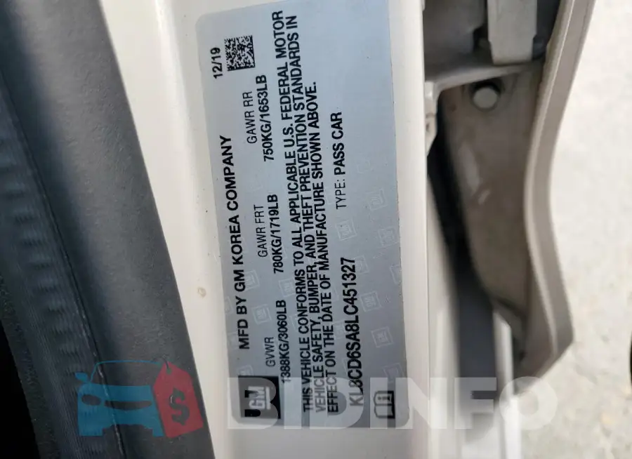 KL8CD6SA8LC451327 Photo# 12