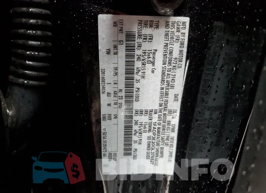 1FADP3E20GL376527 Photo# 13